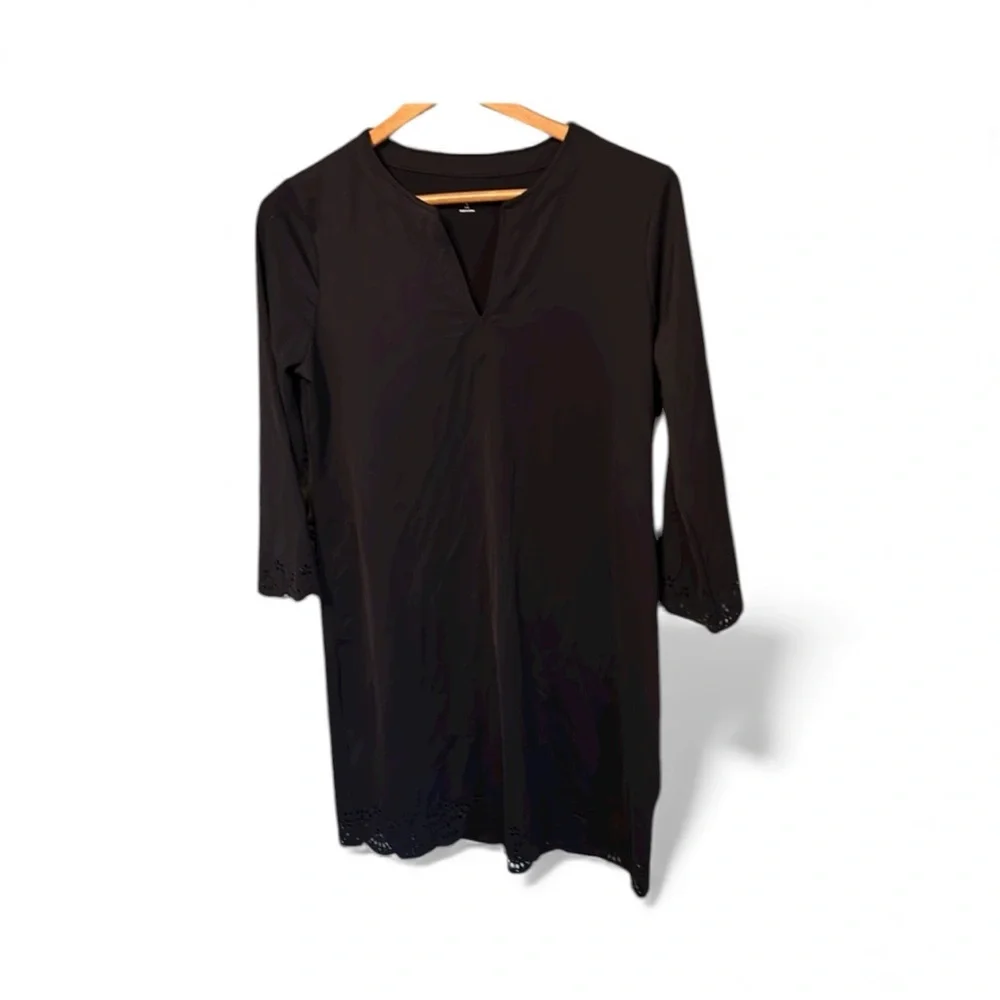 F6- black dress lands end small sm s - Picture 1 of 4